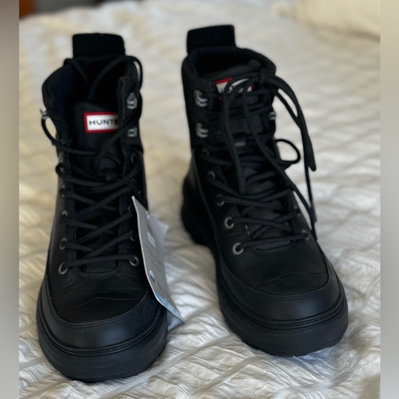 NWT Hunter Rebel Explorer black boots women’s 9 - Picture 6 of 10